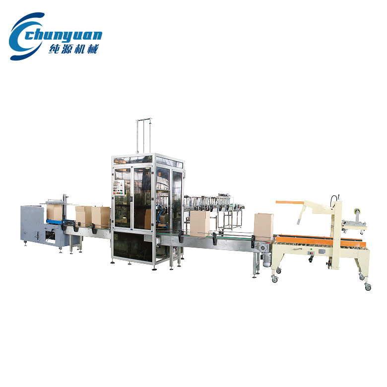 全自動(dòng)開(kāi)箱、裝箱、封箱機(jī)組